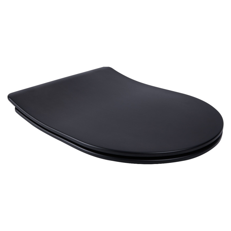 Сидіння для унітаза Qtap (Robin, Scorpio) з мікроліфтом Slim QT99U184UF450MB