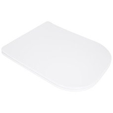 Сидіння для унітазу Qtap (Stork, Aquarius 630) 420x336x22 мм, White, з мікроліфтом, Slim Duroplast, Quick Release QTSC179W49263
