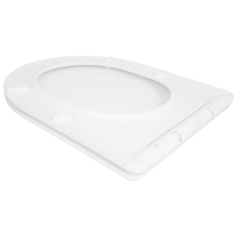 Сидіння для унітазу Qtap (Taurus 490) 422x360x30 мм, White, з мікроліфтом, Slim Duroplast, Quick Release QTSC179W49383