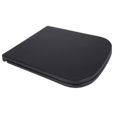 Сидіння для унітаза Qtap Tern 420х340х35 мм, Matt Black, з мікроліфтом, Slim Duroplast, Quick Release QT99HY2322MB