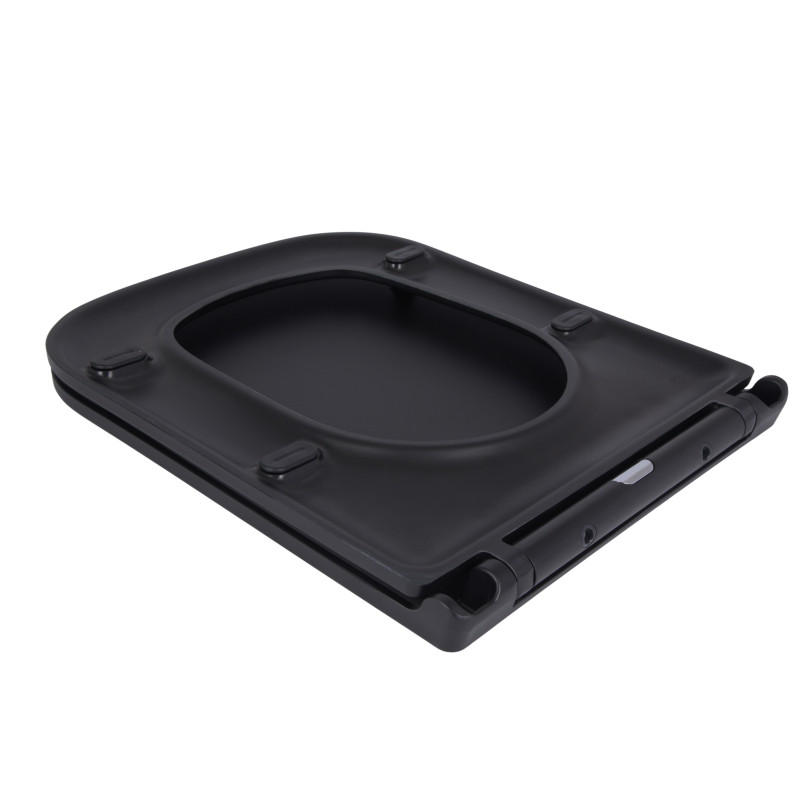 Сидіння для унітаза Qtap Tern 420х340х35 мм, Matt Black, з мікроліфтом, Slim Duroplast, Quick Release QT99HY2322MB