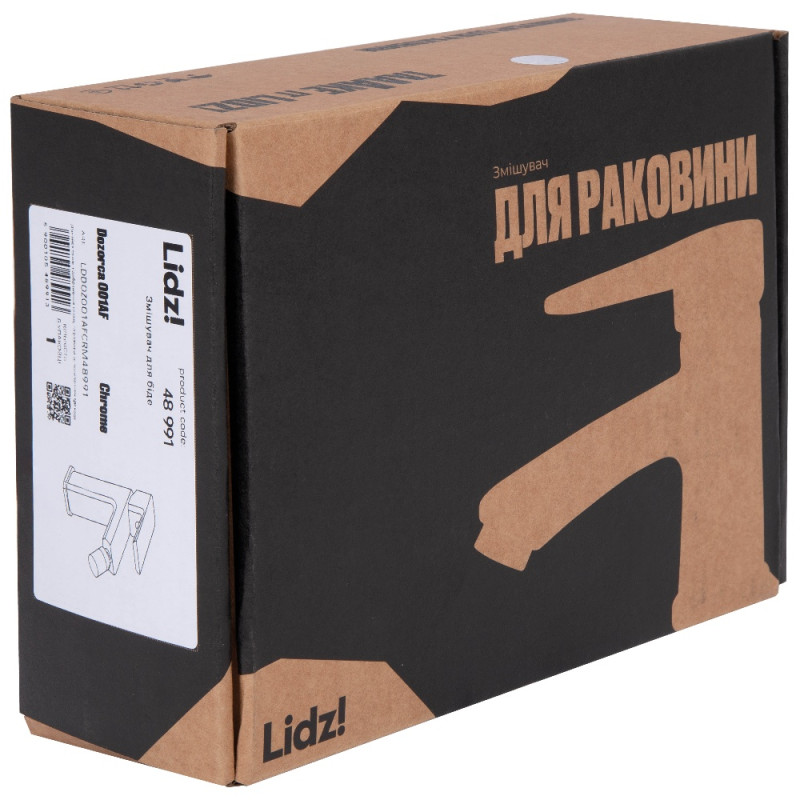 Змішувач для біде  Lidz Dozorca 001AF (k35) Chrome LDDOZ001AFCRM48991
