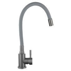 Смеситель для кухни Lidz Aria 015F3 (k35) с гибким изливом LDARI015F3GGRP49565 Graphite/Grey