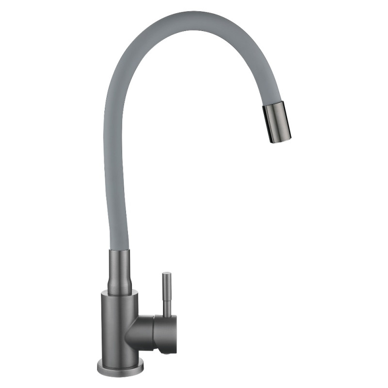 Смеситель для кухни Lidz Aria 015F3 (k35) с гибким изливом LDARI015F3GGRP49565 Graphite/Grey