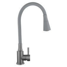 Смеситель для кухни Lidz Aria 015F31 (k35) с гибким изливом LDARI015F31GGRP49567 Graphite/Grey