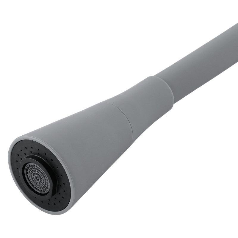 Змішувач для кухні Lidz Aria 015F31 (k35) з гнучким виливом LDARI015F31GGRP49567 Graphite/Grey