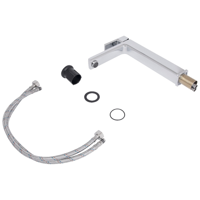 Змішувач для раковини  Lidz Dozorca 001FH високий (k35) Chrome LDDOZ001FHCRM48990