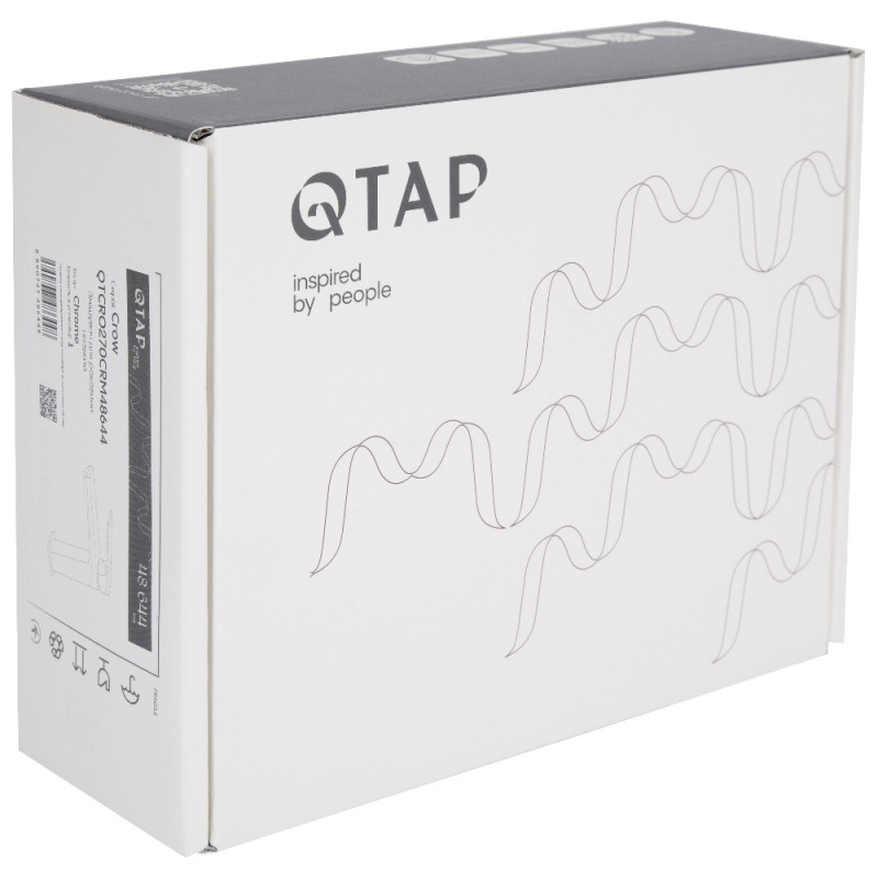 Змішувач для раковини низький Qtap Crow  QTCRO270CRM48644 Chrome