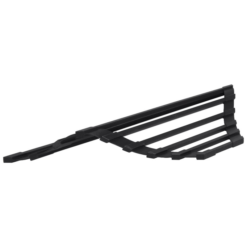 Сушарка на кухонну мийку кутова Lidz Acsis LA18 Black, квадратна основа, для посуду 430х175 мм LDACSLA18BLM49771
