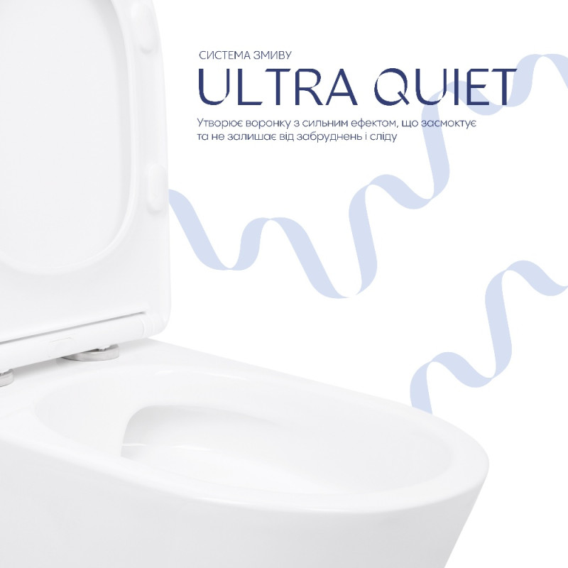 Унітаз підлоговий Qtap Arvin Ultra Quiet 630×350×795 мм з сидінням Soft-close, White QTARV27W49259