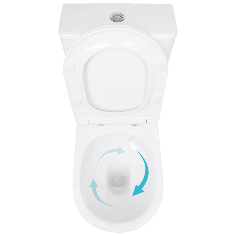 Унітаз підлоговий Qtap Evia Ultra Quiet 630×350×795 мм з сидінням Soft-close, White QTEVI27W49258