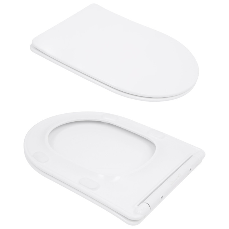 Унітаз підлоговий Qtap Evia Ultra Quiet 630×350×795 мм з сидінням Soft-close, White QTEVI27W49258