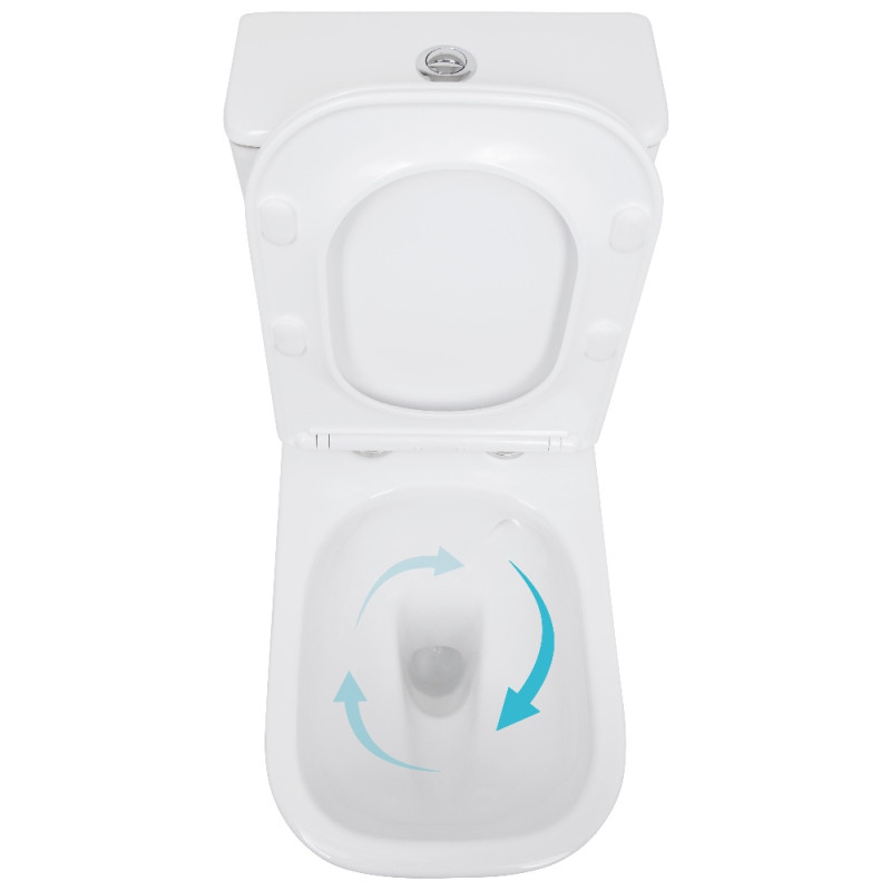 Унитаз напольный Qtap Stork Ultra Quiet 630×350×805 мм с сиденьем Soft-close, White QTSTO27W49260