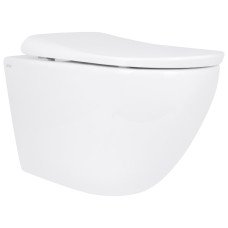 Унитаз подвесной Qtap Robin ML Ultra Quiet 490×365×325 мм, с сиденьем  Soft-close MagLock, White QTROBML26W49621