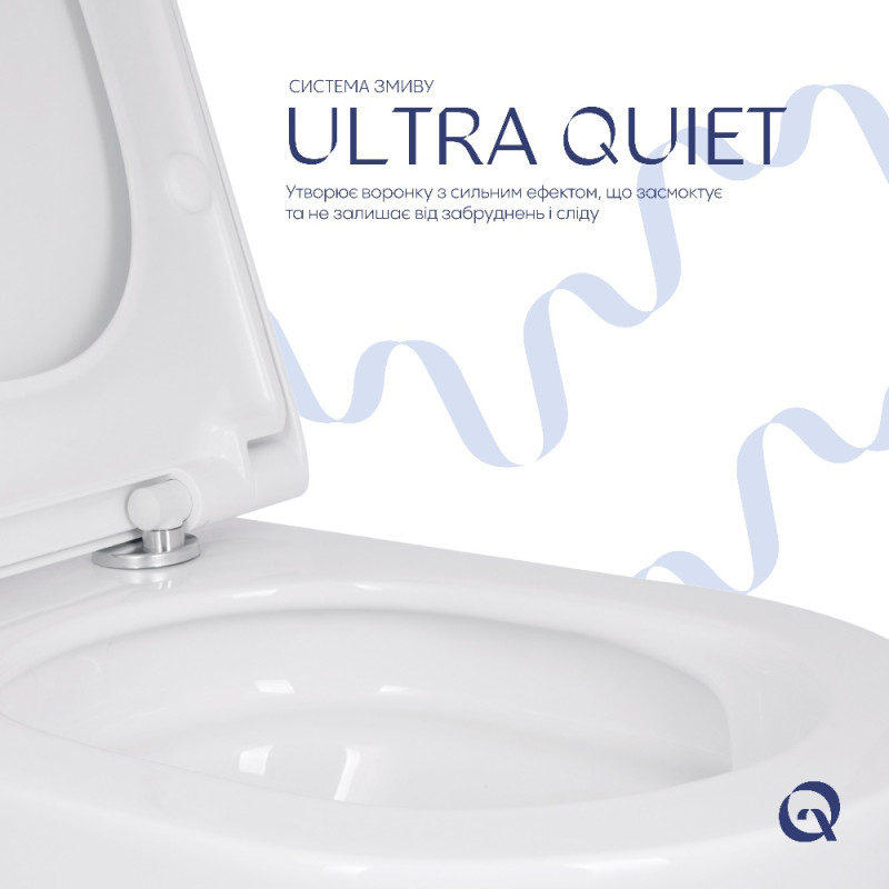 Унитаз подвесной Qtap Scorpio ML Ultra Quiet 490×365×325 мм, с сиденьем Soft-close MagLock, White QTSCOML26W49622