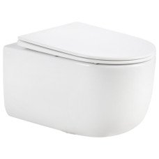 Унитаз подвесной Qtap Taurus Ultra Quiet 515×360×350 мм, White, с сиденьем Slim Duroplast / Soft-close / Quick Release QTTAU26W49116
