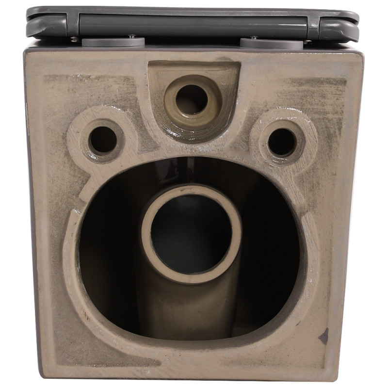 Унітаз підвісний Qtap Tern Ultra Quiet 520×345×325 мм, Stone grey, з сидінням Slim Duroplast / Soft-close / Quick Release QTTER26SG49000