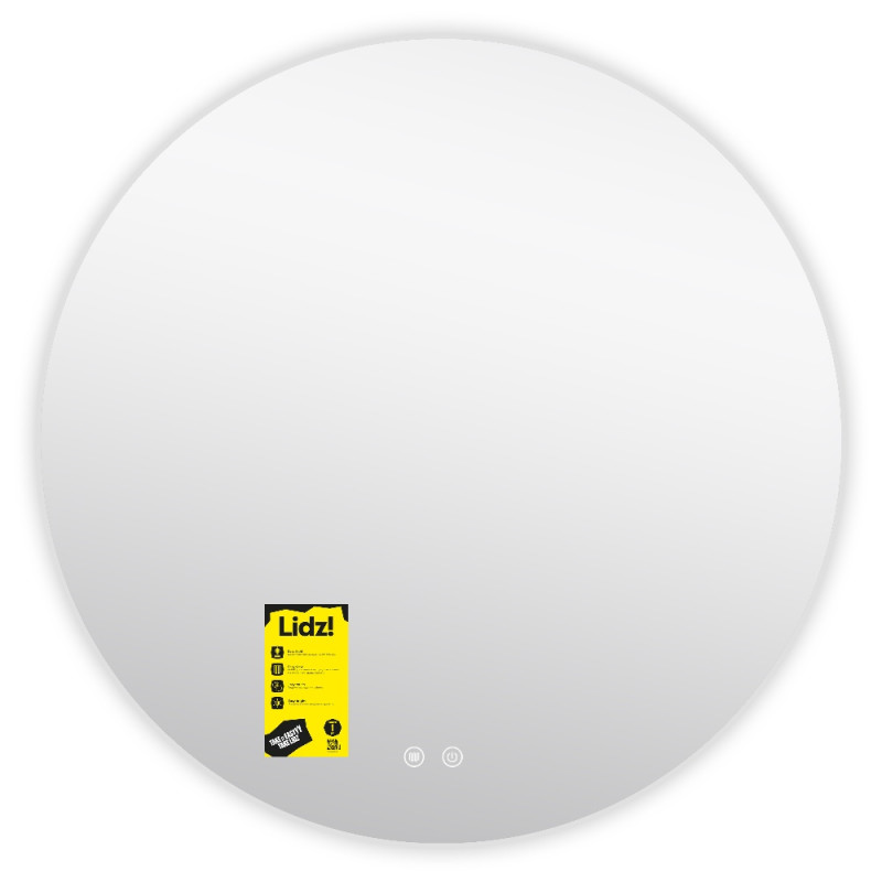 Дзеркало Lidz Astra R800 з LED-підсвічуванням Touch, з антизапотіванням, з димером, рег. яскравості LDASR80049290