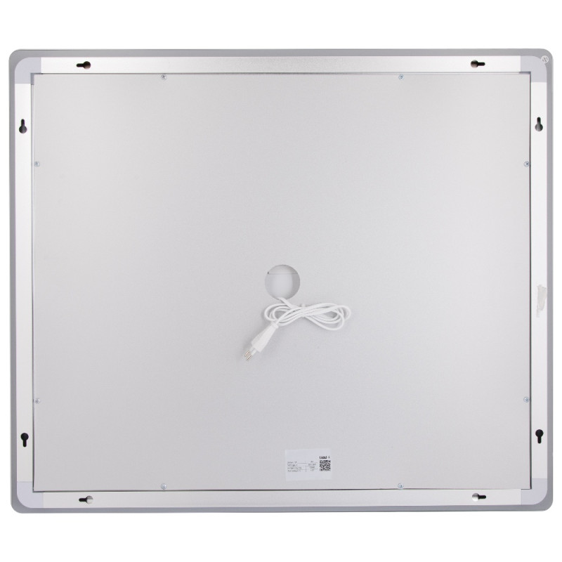 Дзеркало Lidz Kubis (KU2) 700х600 з LED-підсвічуванням Touch, з антизапотіванням, з димером, рег. яскравості LDKU60070049286