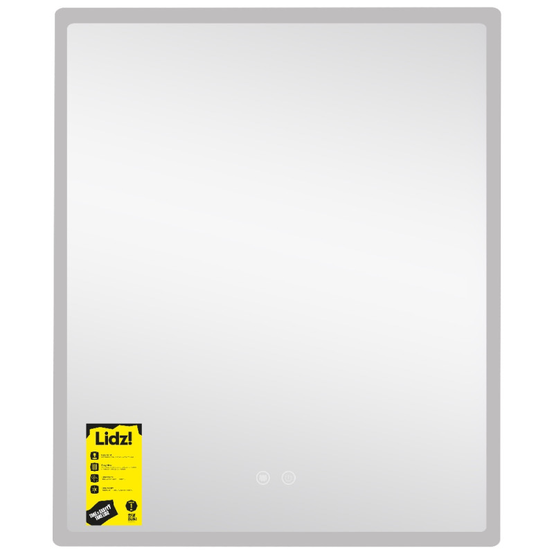 Дзеркало Lidz Orion (OR2) 700х800 з LED-підсвічуванням Touch, з антизапотіванням, з димером, рег. яскравості LDOR70080049293