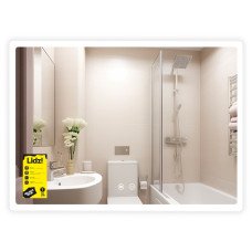 Зеркало Lidz Orion (OR2) 800х600 с LED-подсветкой Touch, с антизапотеванием, с диммером, рег. яркости LDOR80060049294