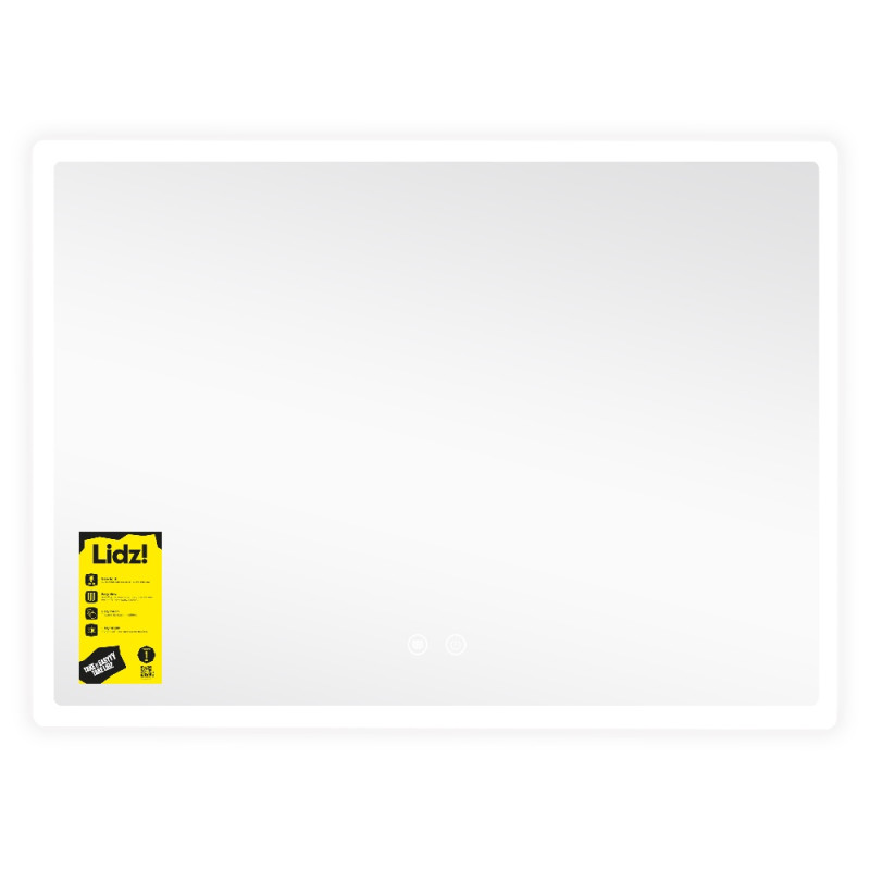 Дзеркало Lidz Orion (OR2) 800х600 з LED-підсвічуванням Touch, з антизапотіванням, з димером, рег. яскравості LDOR80060049294