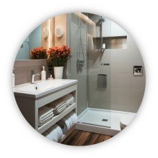 Дзеркало Qtap Taurus R1000 з LED-підсвічуванням Touch, з антизапотіванням, з димером QTTAUR100049004