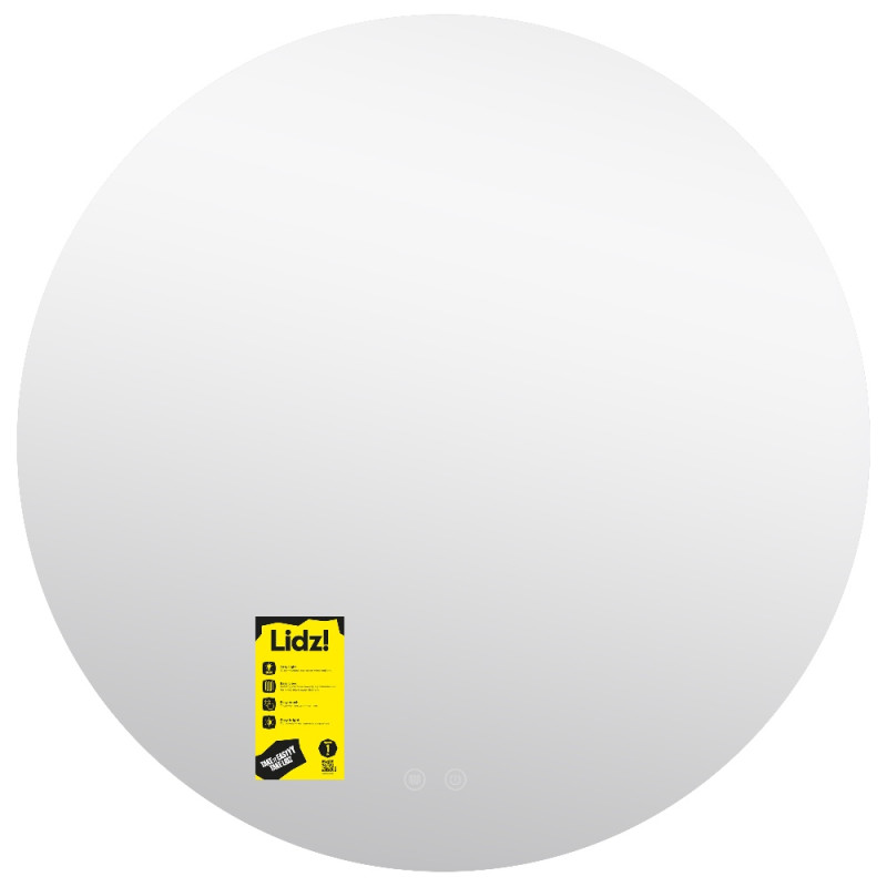 Зеркало Lidz Astra R600 с LED-подсветкой Touch, с антизапотеванием, с диммером, рег. яркости LDASR60049289