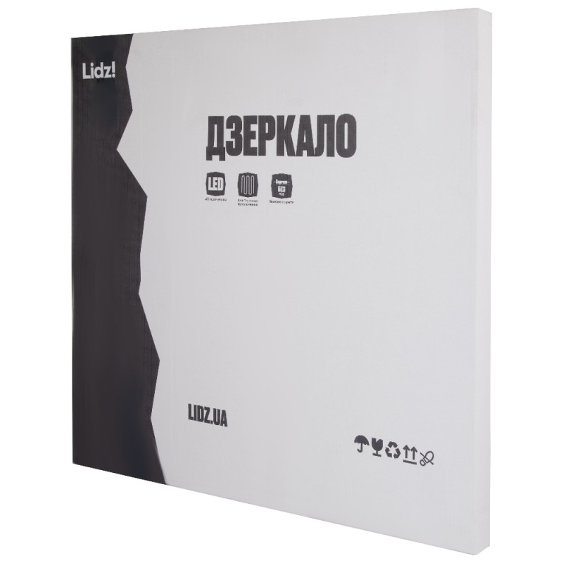 Зеркало Lidz Astra R600 с LED-подсветкой Touch, с антизапотеванием, с диммером, рег. яркости LDASR60049289