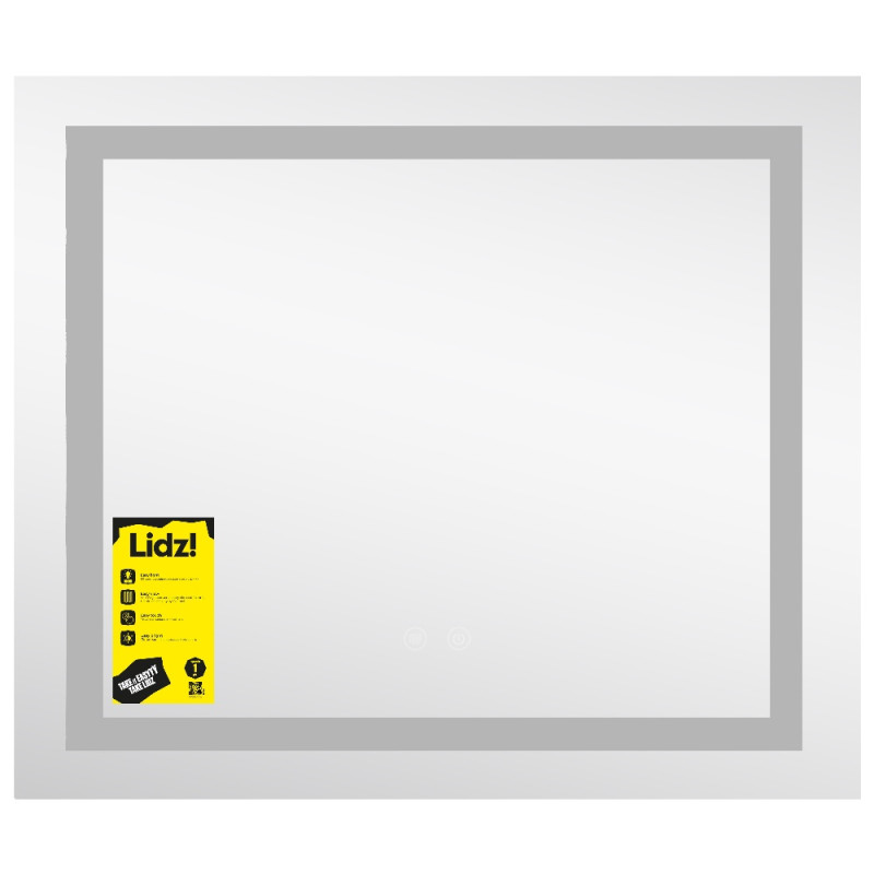 Зеркало Lidz Kubis (KU1) 700х600 с LED-подсветкой Touch, с антизапотеванием, с диммером, рег. яркости LDKU60070049285