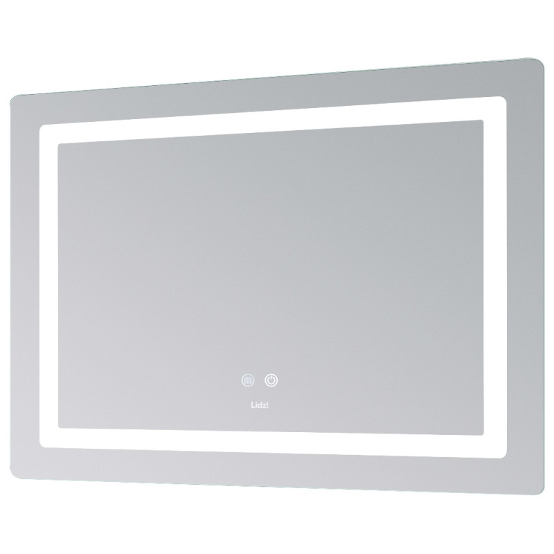 Зеркало Lidz Kubis (KU2) 1200х800 с LED-подсветкой Touch, с антизапотеванием, с диммером, рег. яркости LDKUB120080049007