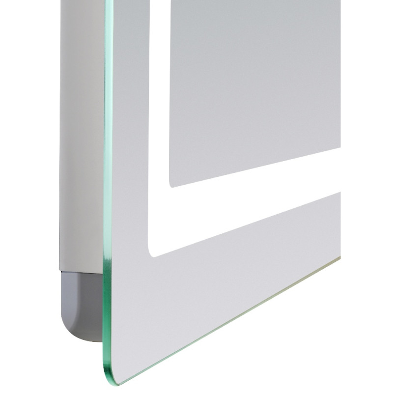 Зеркало Lidz Kubis (KU2) 1200х800 с LED-подсветкой Touch, с антизапотеванием, с диммером, рег. яркости LDKUB120080049007
