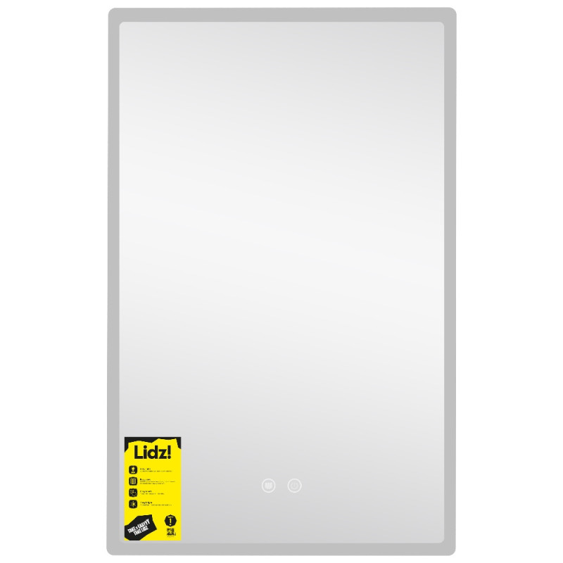 Зеркало Lidz Orion (OR2) 500х800 с LED-подсветкой Touch, с антизапотеванием, с диммером, рег. яркости LDOR50080049291