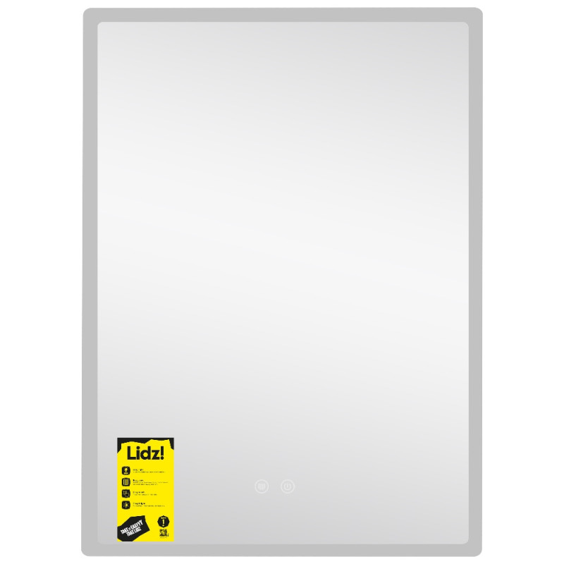 Зеркало Lidz Orion (OR2) 600х800 с LED-подсветкой Touch, с антизапотеванием, с диммером, рег. яркости LDOR60080049292