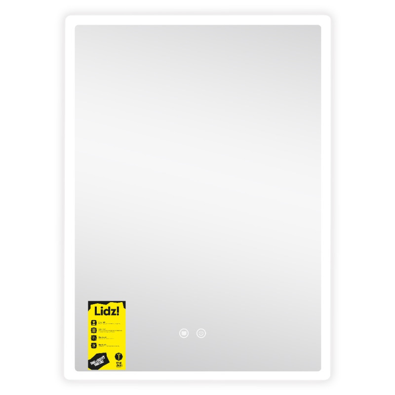 Зеркало Lidz Orion (OR2) 600х800 с LED-подсветкой Touch, с антизапотеванием, с диммером, рег. яркости LDOR60080049292