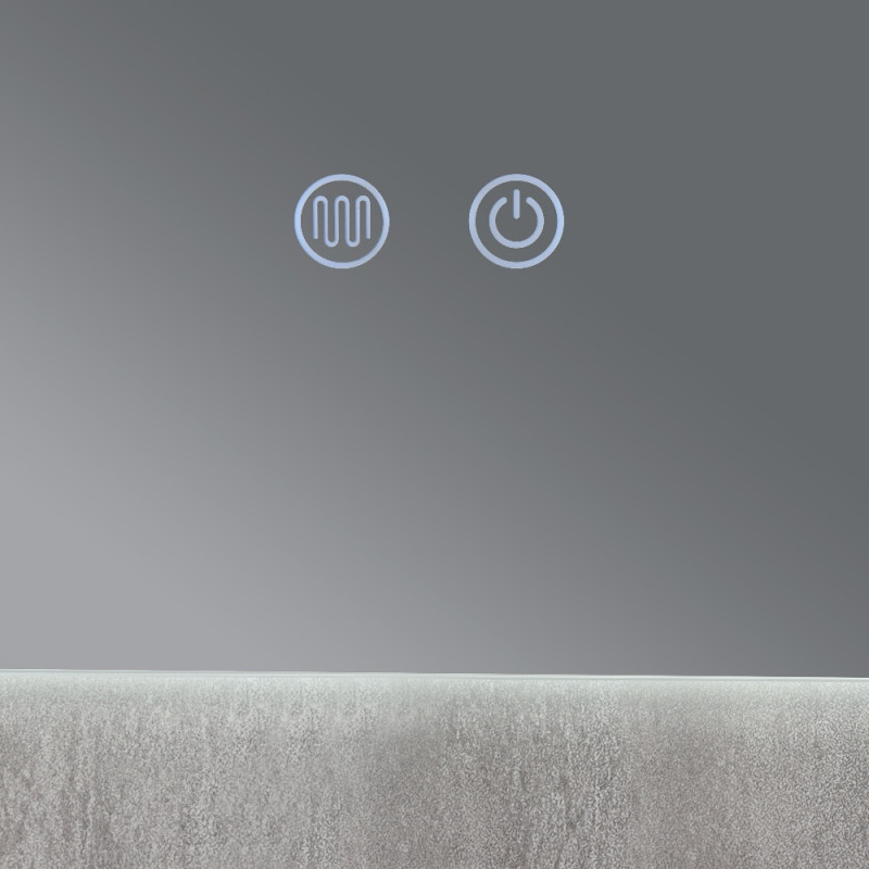 Зеркало Qtap Taurus (TA2) 800×600 мм с LED-подсветкой Touch, с антизапотеванием, с диммером, рег. темп. цвета (3000-6500K) QTTAU8006004895
