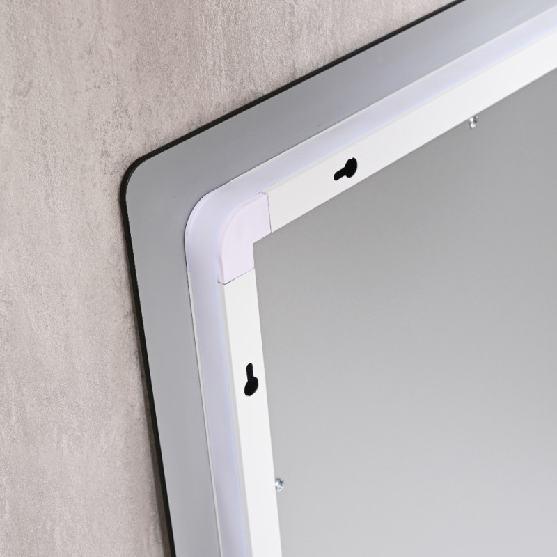 Зеркало Qtap Taurus (TA2) 800×600 мм с LED-подсветкой Touch, с антизапотеванием, с диммером, рег. темп. цвета (3000-6500K) QTTAU8006004895