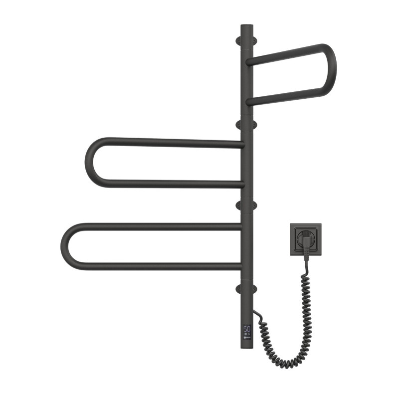 Рушникосушка Fouette 480х800 Sensor з таймером, чорний муар (12-212033-4880)