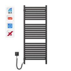 Електрична рушникосушка NAVIN Авангард X 480х1200 Sensor з WI-FI лівобічна, чорний муар (12-272155-4812)