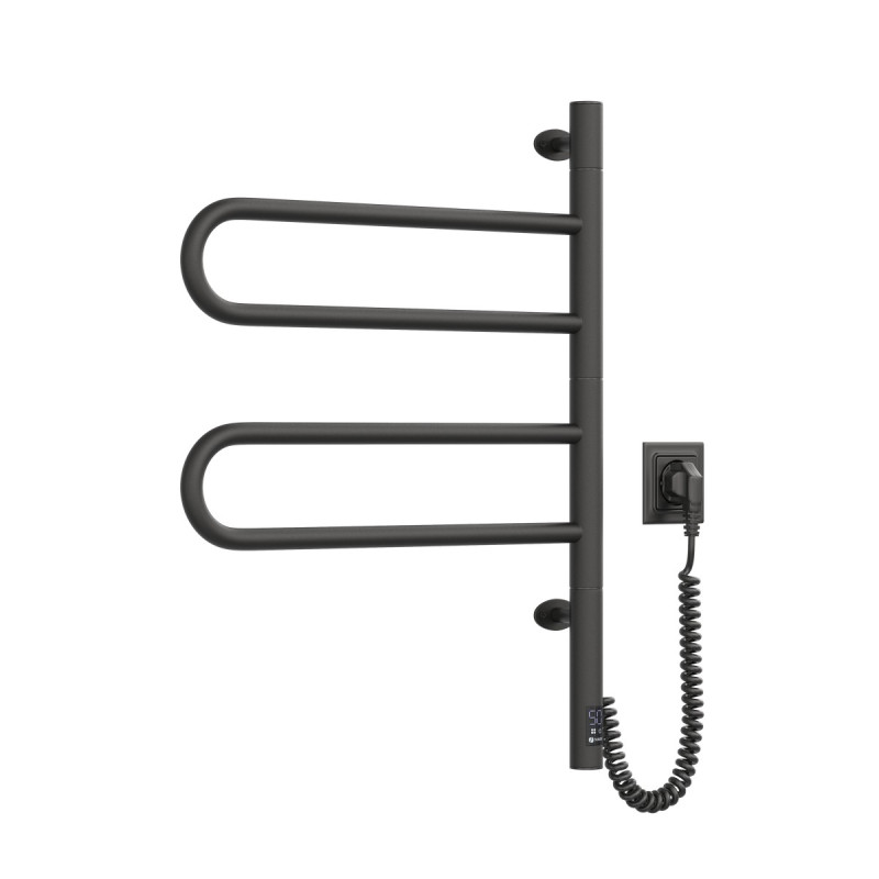 Полотенцесушитель Fouette 480х600 Sensor с таймером, чёрный муар (12-212033-4860)