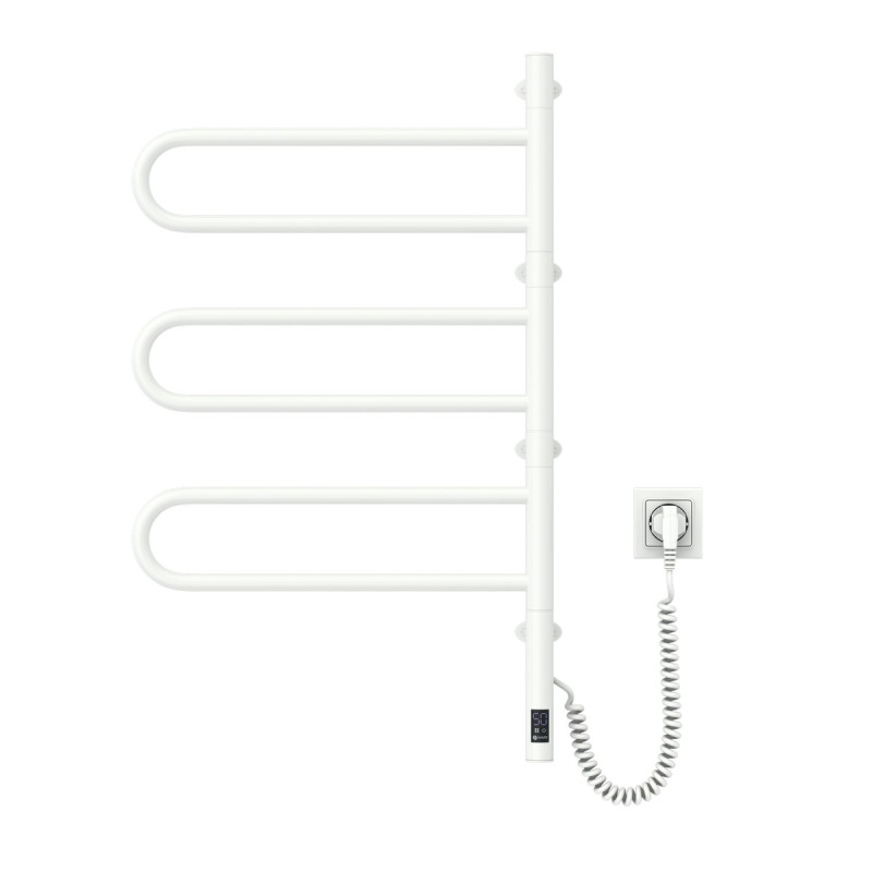 Рушникосушка Fouette 480х800 Sensor з таймером, біла (12-112033-4880)