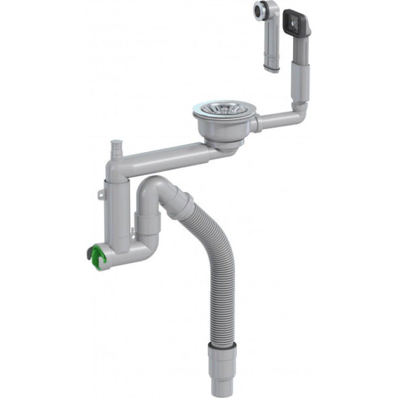 Сифон для кухонной мойки PREVEX Smartloc 114 мм 40/50 мм (41K13929)