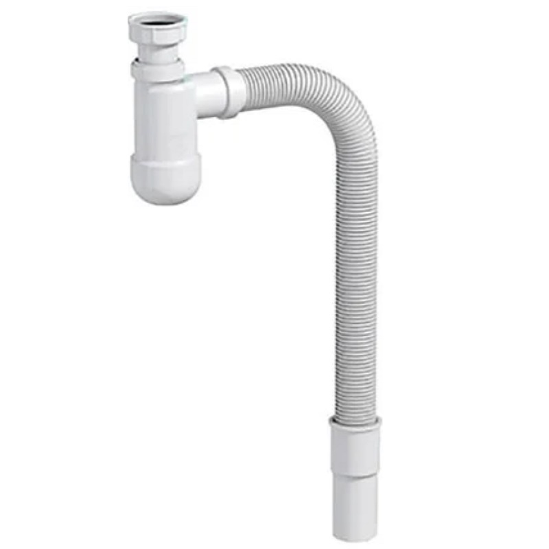 Сифон для раковины PREVEX Basic c накидной гайкой 5/4" со сливной гофрой 32/40 мм (PR3-B4NF3-001)