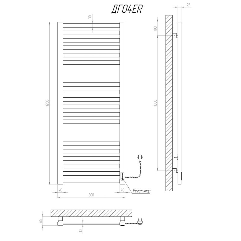 Рушникосушарка KOSSER Герда 1200х500 ER