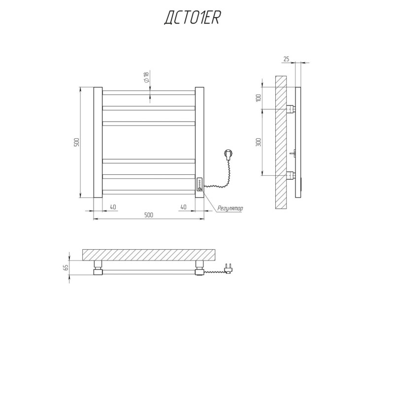 Рушникосушарка KOSSER Степ 500х500 ER