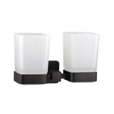 Стакан двойной Globus Lux BQ9428 черный матовый SUS304