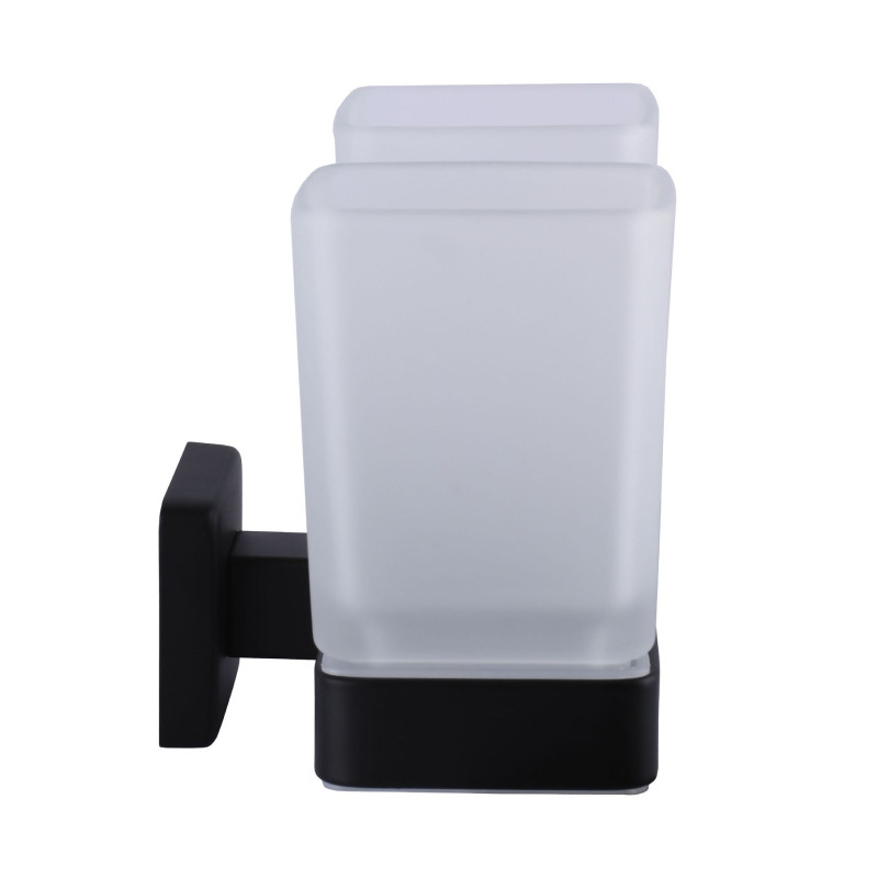 Стакан двойной Globus Lux BQ9428 черный матовый SUS304
