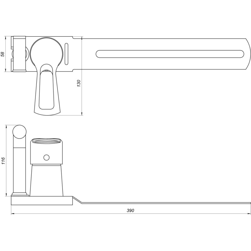 Змішувач для біде Globus Lux SEVA GLSV-0206