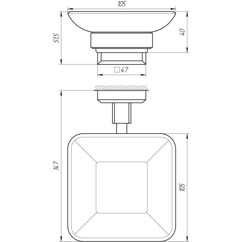 Мыльница TOPAZ TKB 9922A