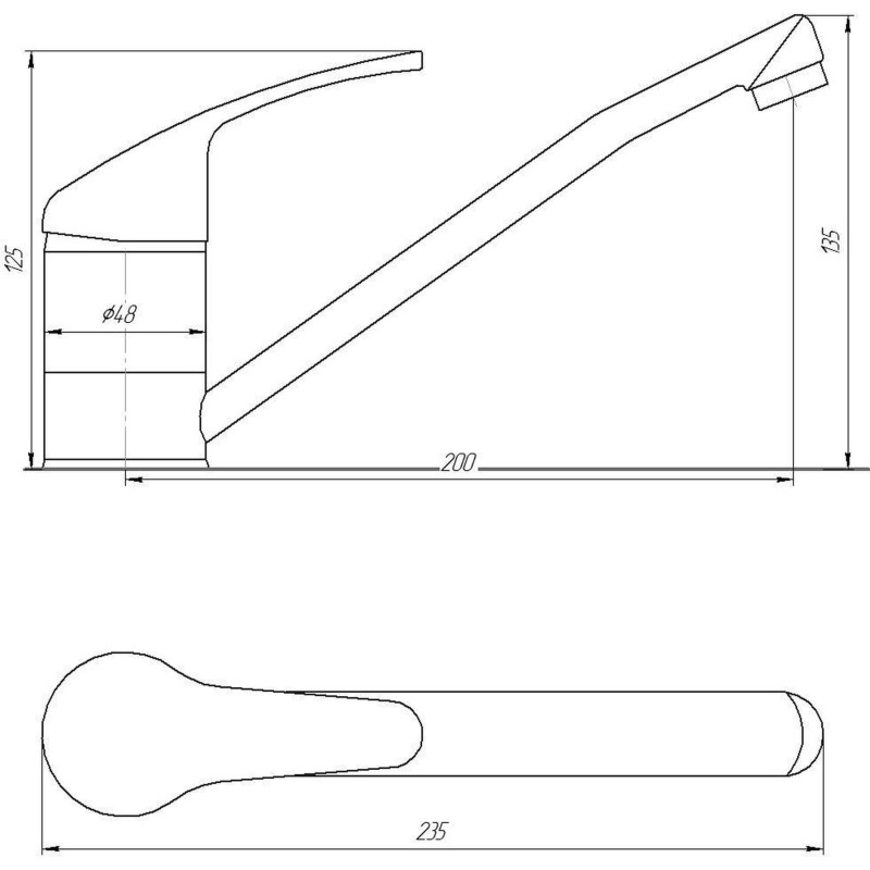 Смеситель для кухни Globus Lux Solly GLSO-0203